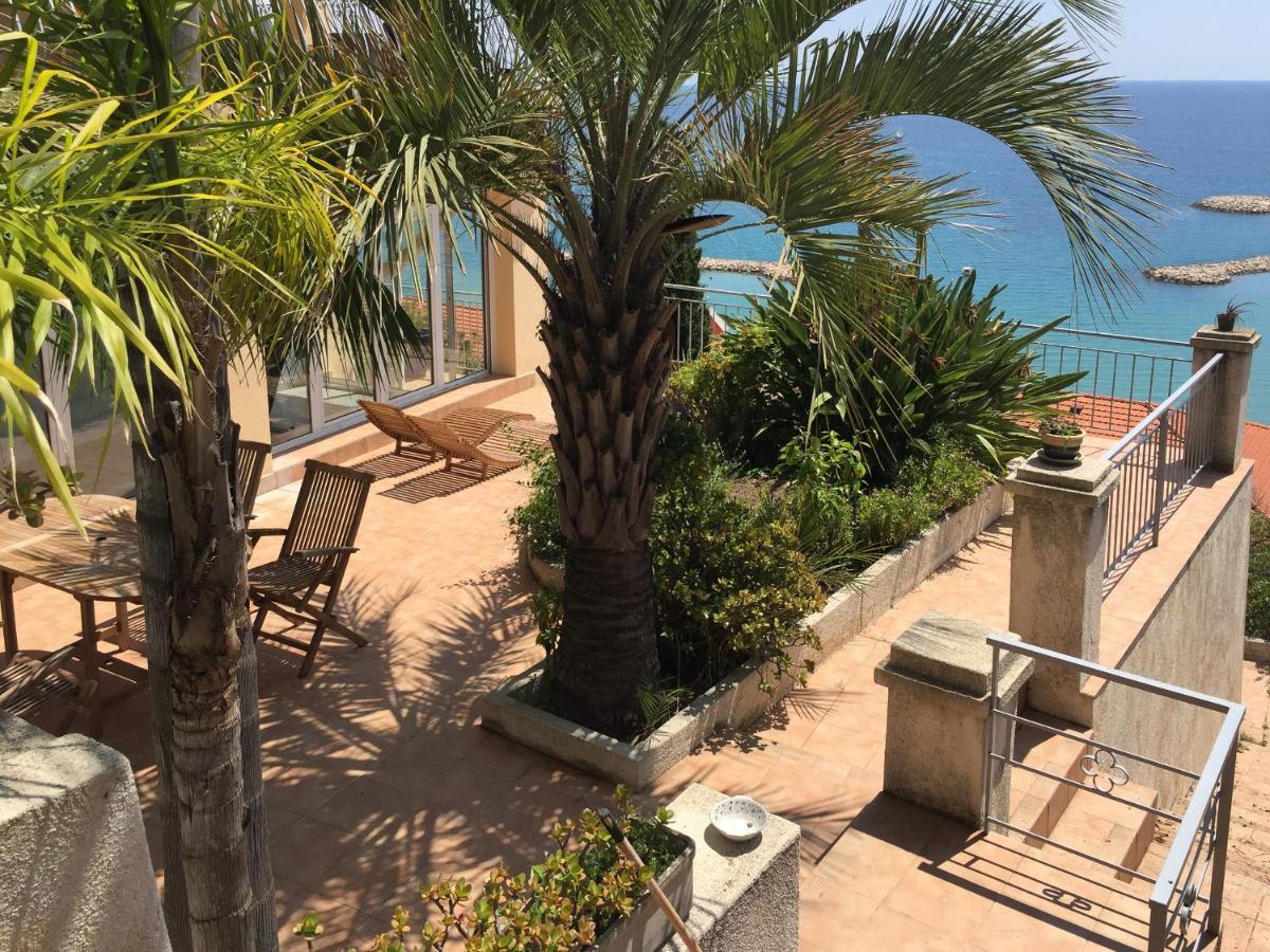 Villa L'Ensoleillee Vue Panoramique Mer, 250 M De La Plage Et Du Centre Ville Мантон Екстер'єр фото