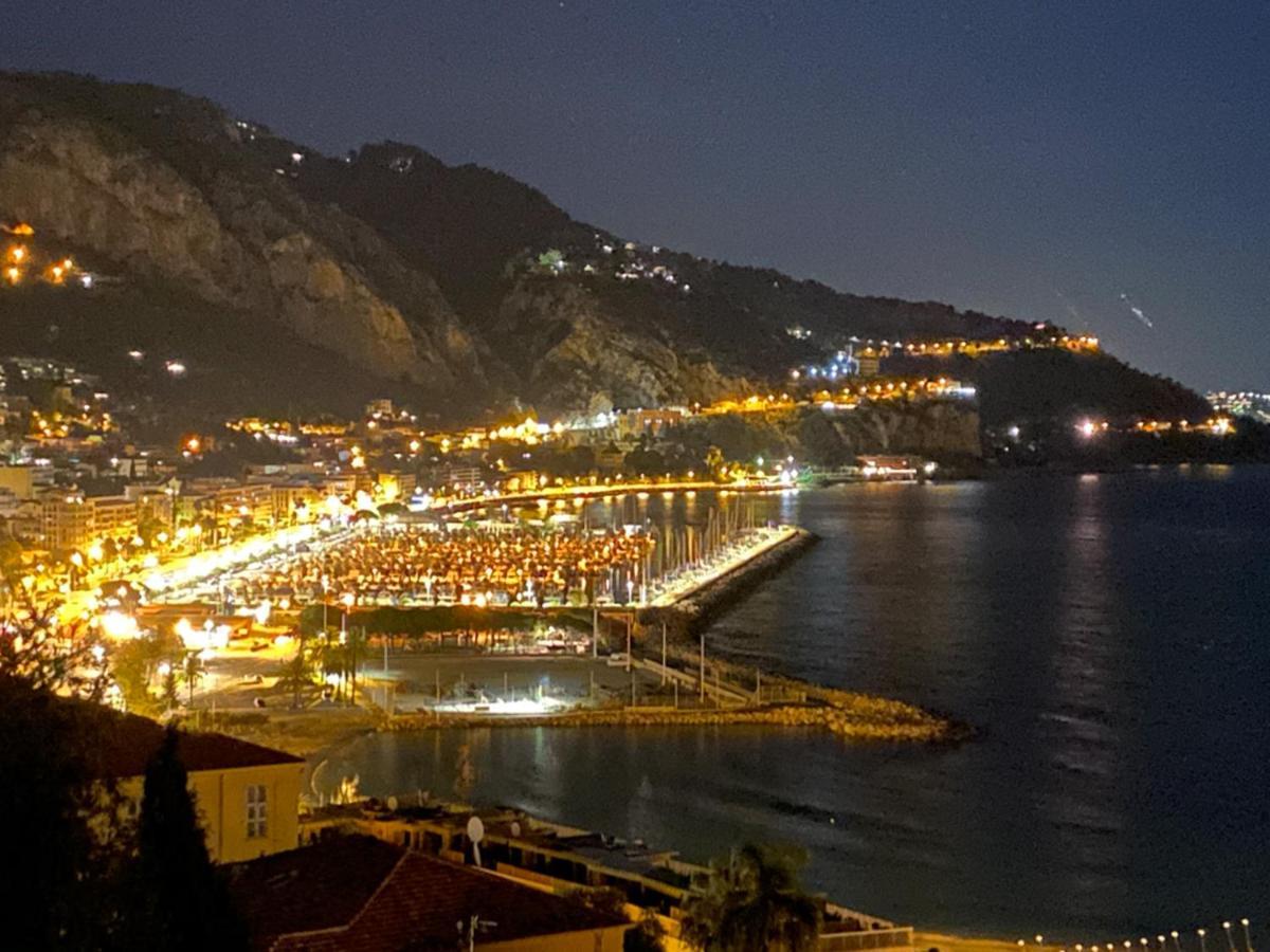 Villa L'Ensoleillee Vue Panoramique Mer, 250 M De La Plage Et Du Centre Ville Мантон Екстер'єр фото