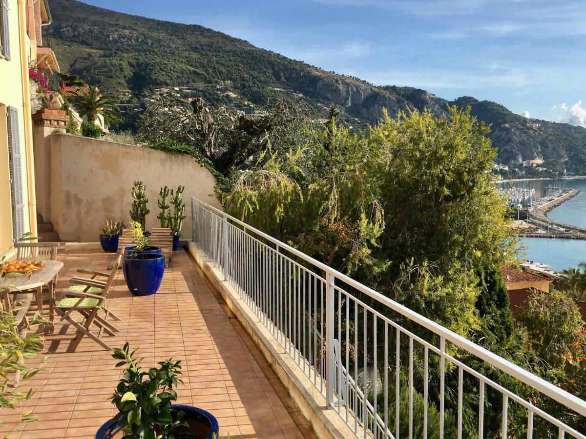 Villa L'Ensoleillee Vue Panoramique Mer, 250 M De La Plage Et Du Centre Ville Мантон Екстер'єр фото